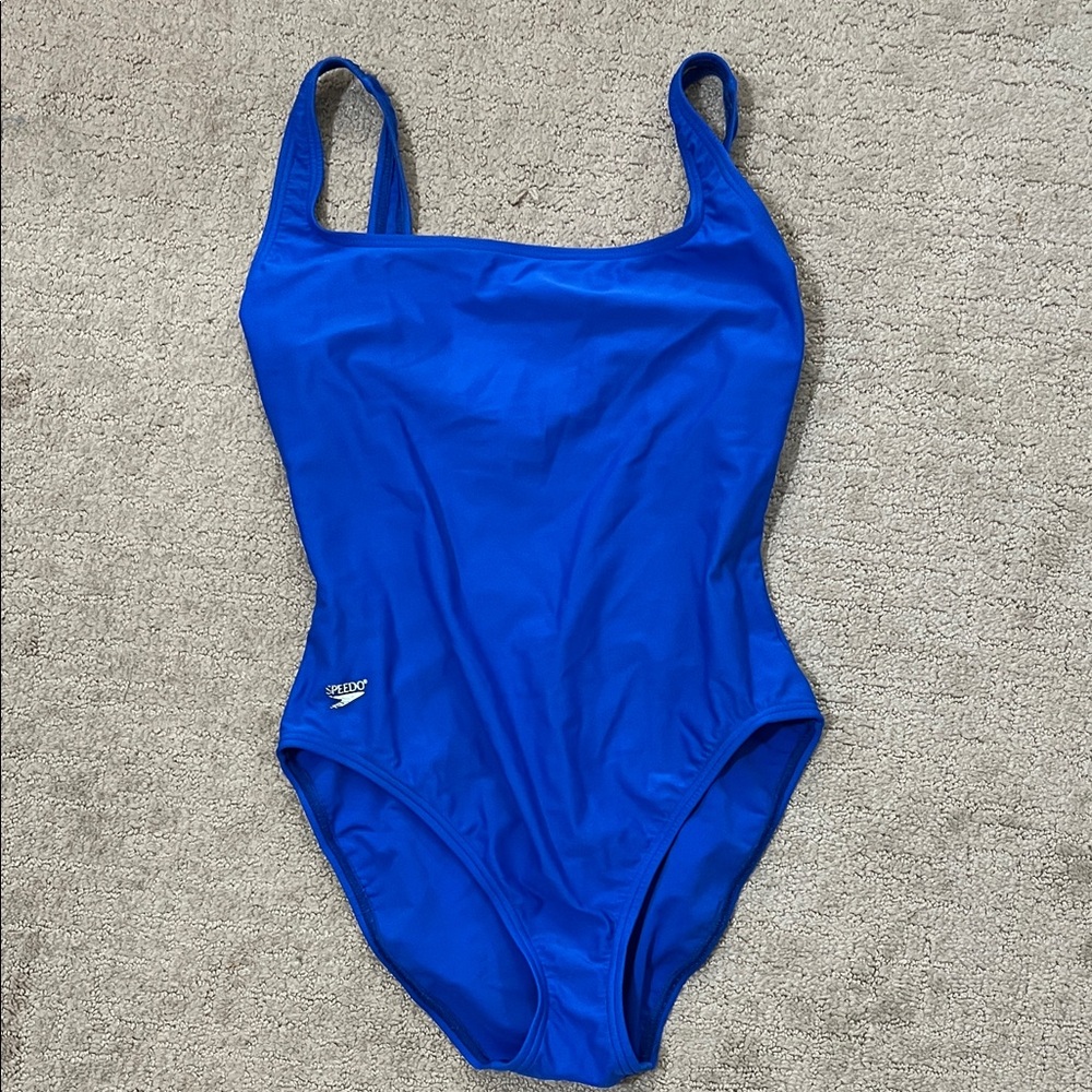 Speedo Bright Blue Classic Fit One-Piece Swimsuit